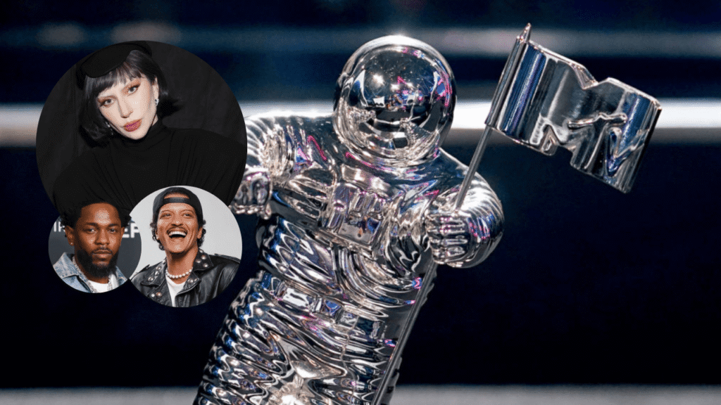Lady gaga, Bruno Mars e Kendrick lamar lideram as indicações do VMA 2025